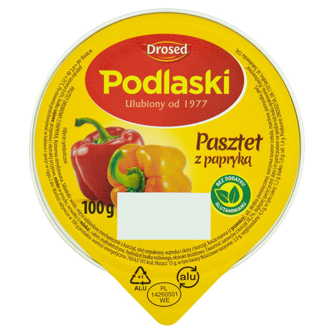 DROSED PODLASKI Pasztet drobiowy paprykowy 100 g