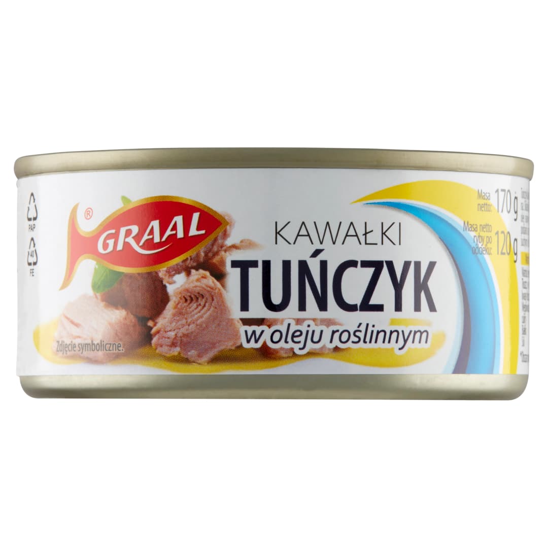 GRAAL Tuńczyk kawałki w oleju roślinnym 170 g
