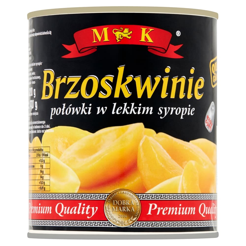 MK Brzoskwinie połówki w syropie 820 g
