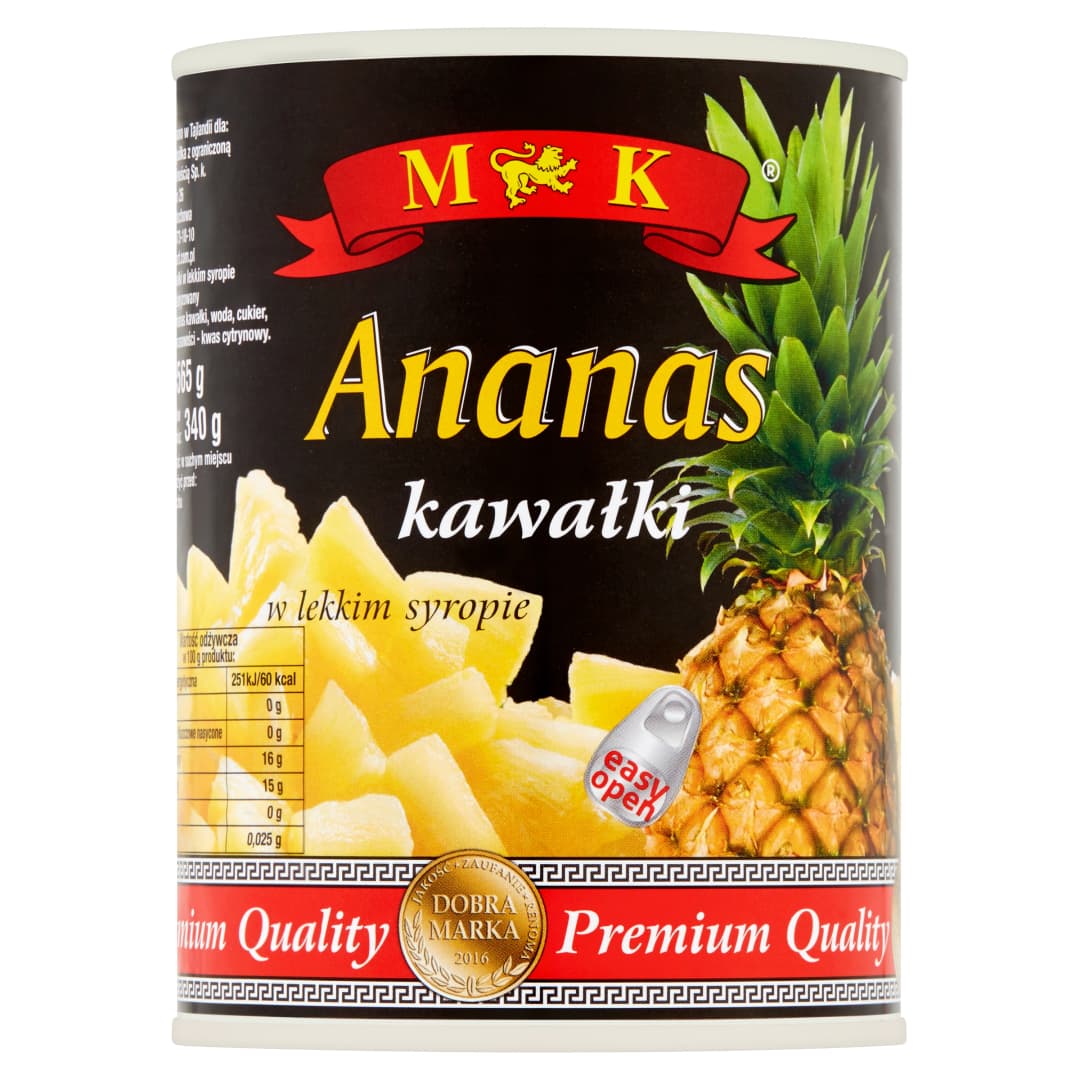 MK Ananas kawałki w syropie 565 g