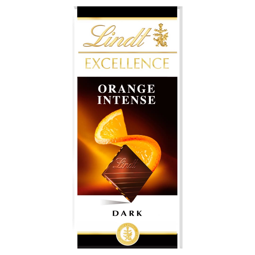 LINDT EXCELLENCE Czekolada ciemna z pomarańczą i migdałem 100 g