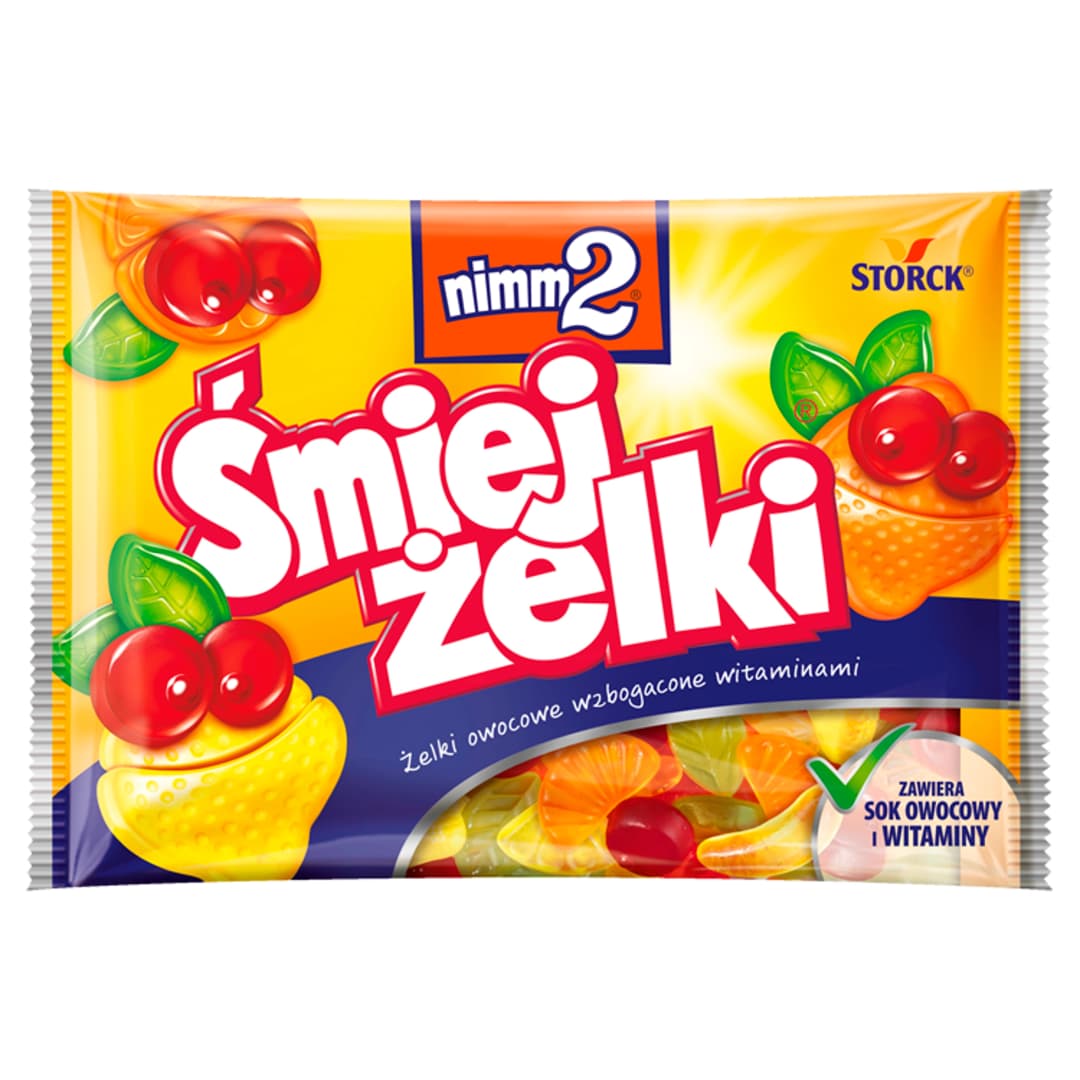 NIMM2 ŚMIEJŻELKI Żelki owocowe wzbogacone witaminami 100 g