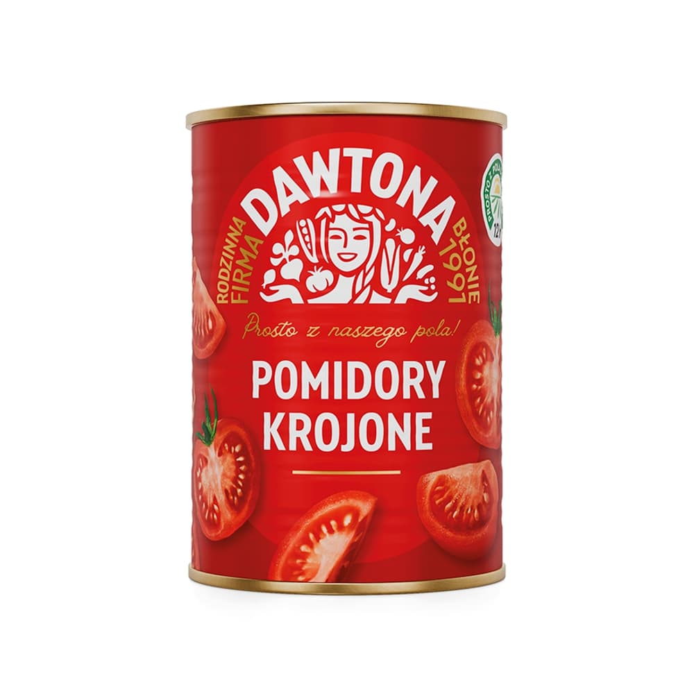 DAWTONA Pomidory krojone bez skórki 400 g