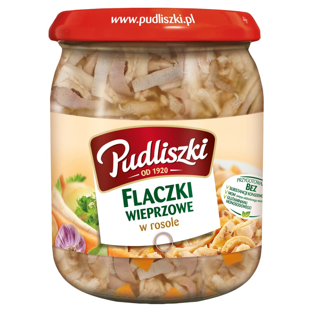 PUDLISZKI Flaczki wieprzowe w rosole 500 g