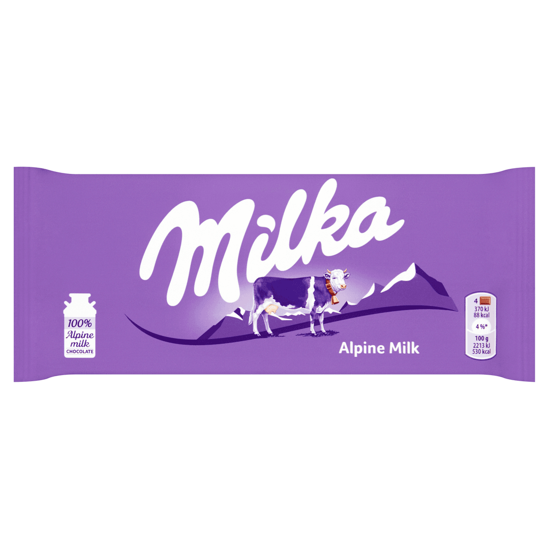 MILKA Czekolada mleczna z mleka alpejskiego 100g