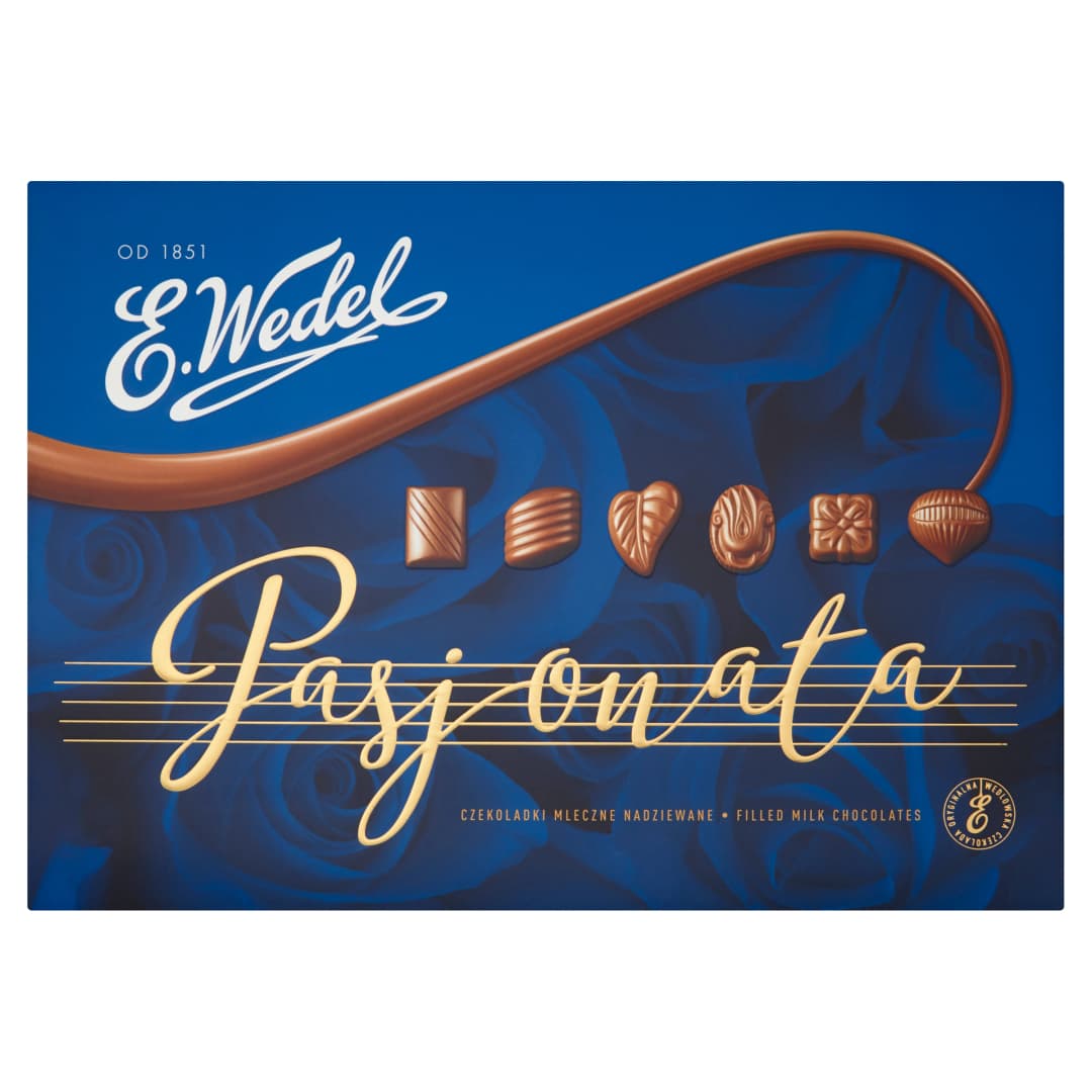 E. WEDEL Pasjonata czekoladki mleczne nadziewane 201 g