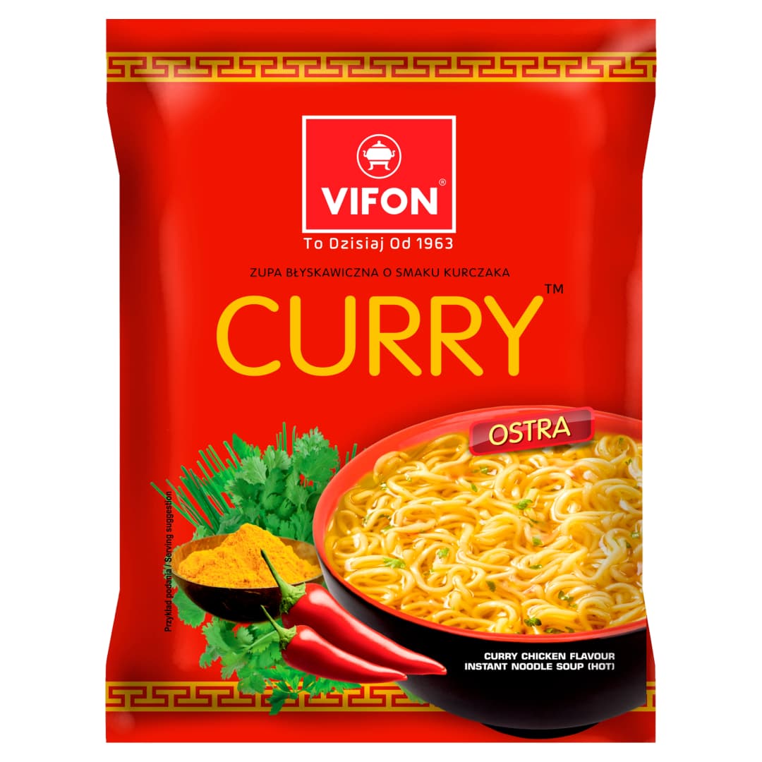 VIFON Zupa błyskawiczna o smaku kurczaka curry 70 g