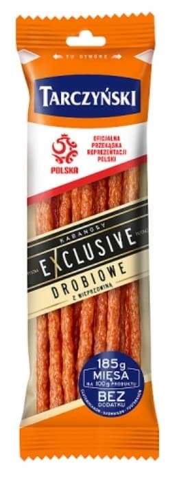 TARCZYŃSKI EXCLUSIVE Kabanosy drobiowe z wieprzowiną 105 g