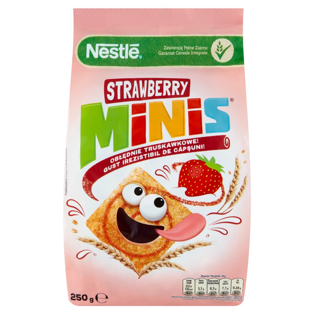 NESTLÉ Płatki Minis Truskawkowe 250 g