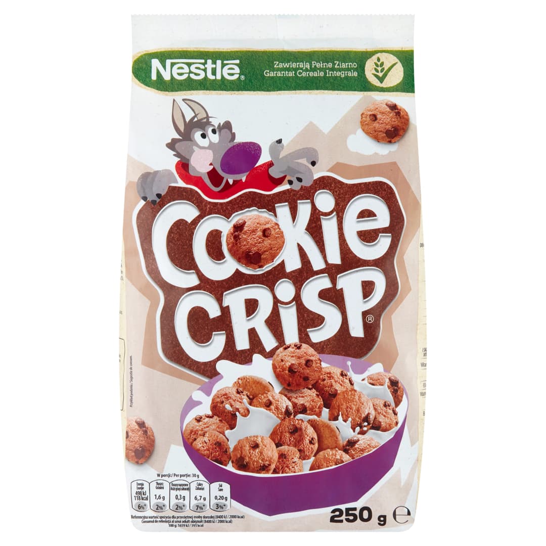 NESTLÉ Płatki śniadaniowe Cookie crisp 250 g