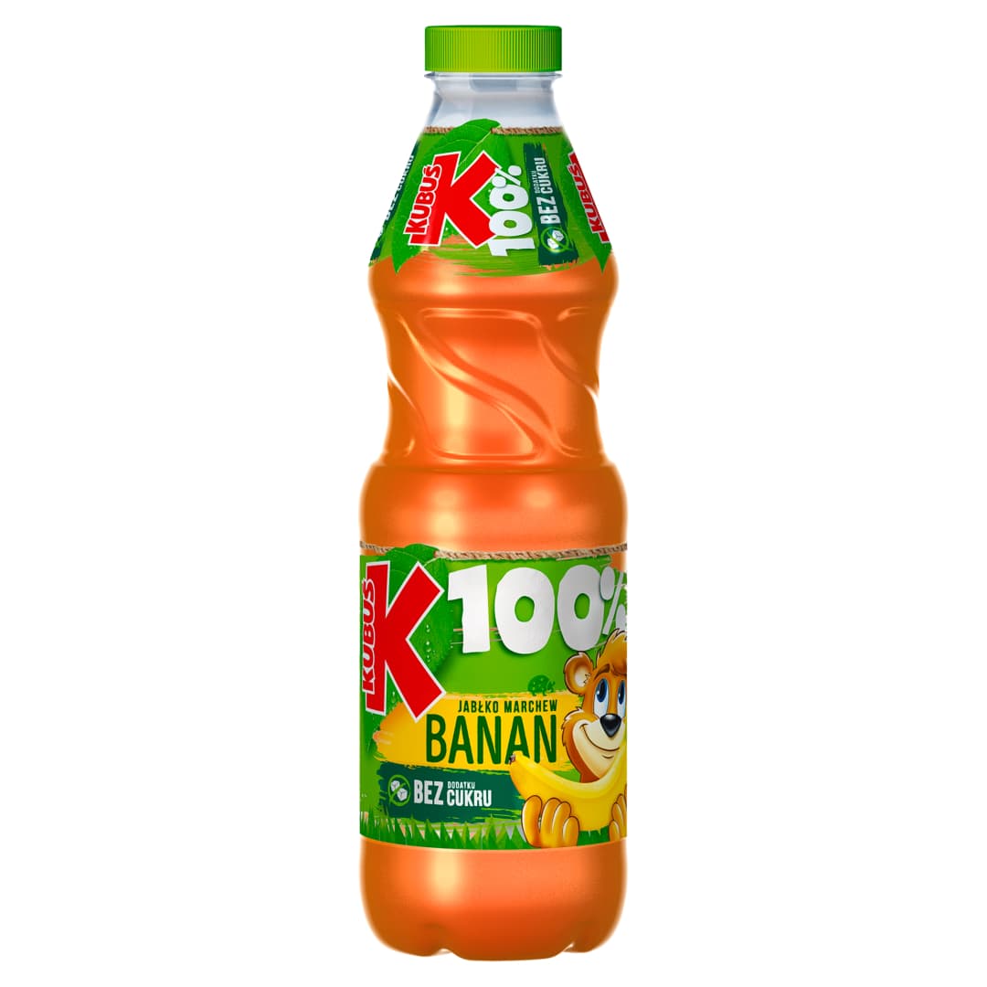 KUBUŚ 100% Sok banan marchew jabłko 850 ml
