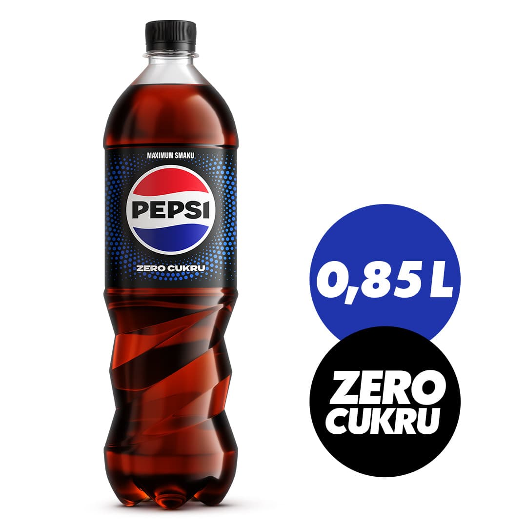 PEPSI COLA Napój gazowany bez cukru 850 ml