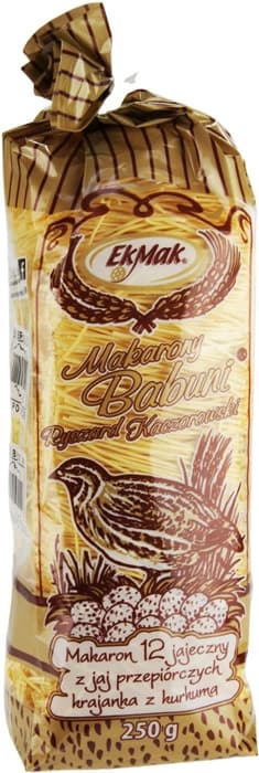 EKO-MAK Makaron Babuni z jaj przepiórczych 250 g