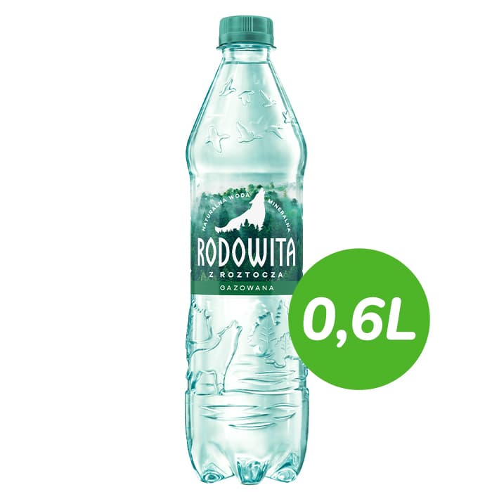 RODOWITA Woda mineralna gazowana 600 ml