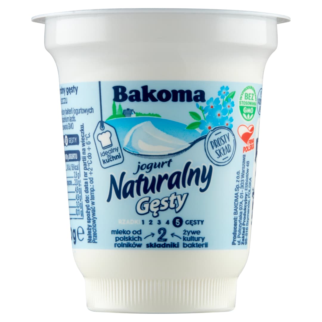BAKOMA Jogurt naturalny gęsty 150 g