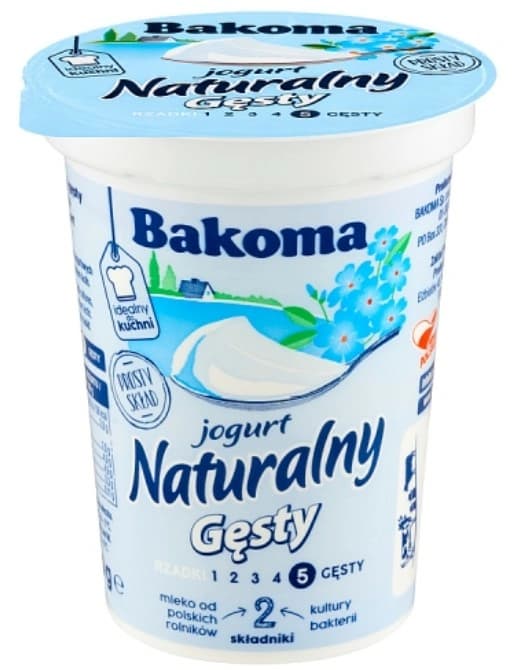 BAKOMA Jogurt naturalny gęsty 370 g