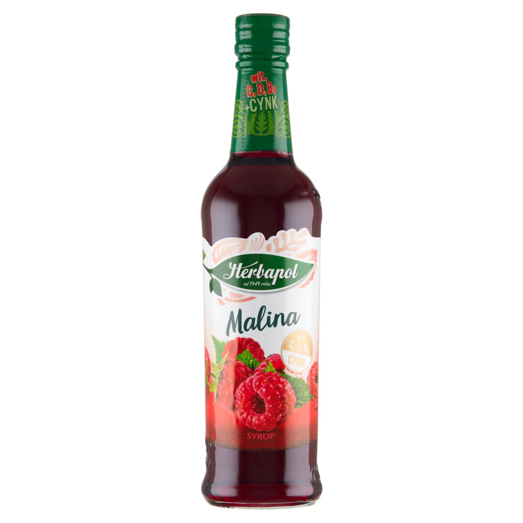 HERBAPOL Syrop o smaku malinowym 420 ml