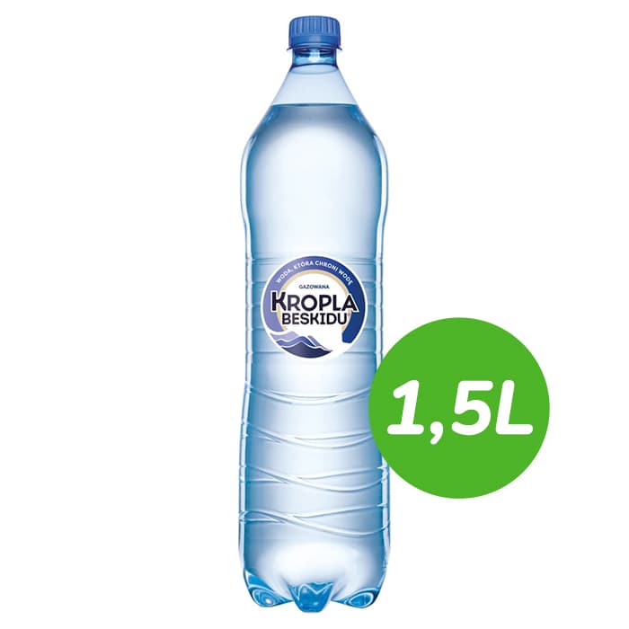 KROPLA BESKIDU Woda mineralna gazowana 1500 ml