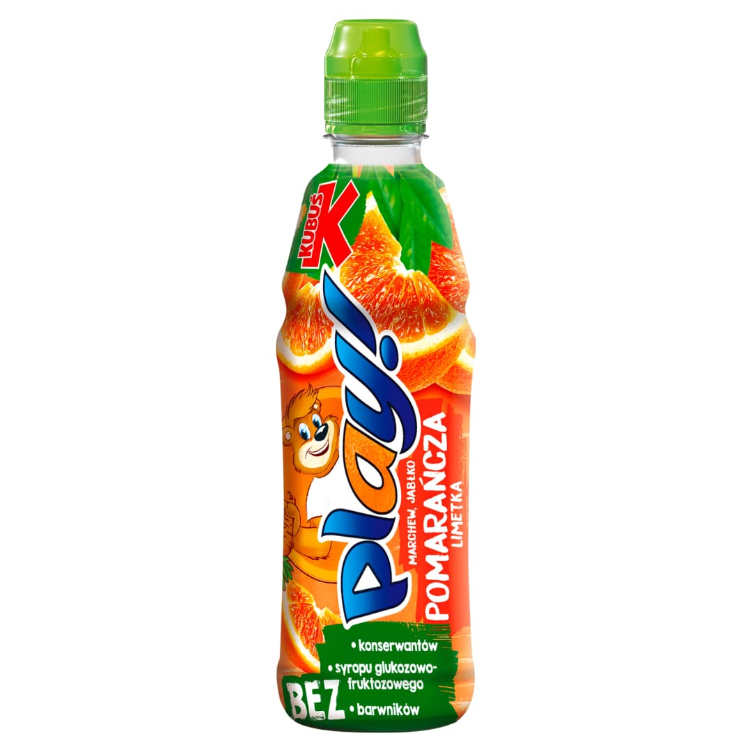 KUBUŚ PLAY! Napój marchew jabłko pomarańcza limetka 400 ml