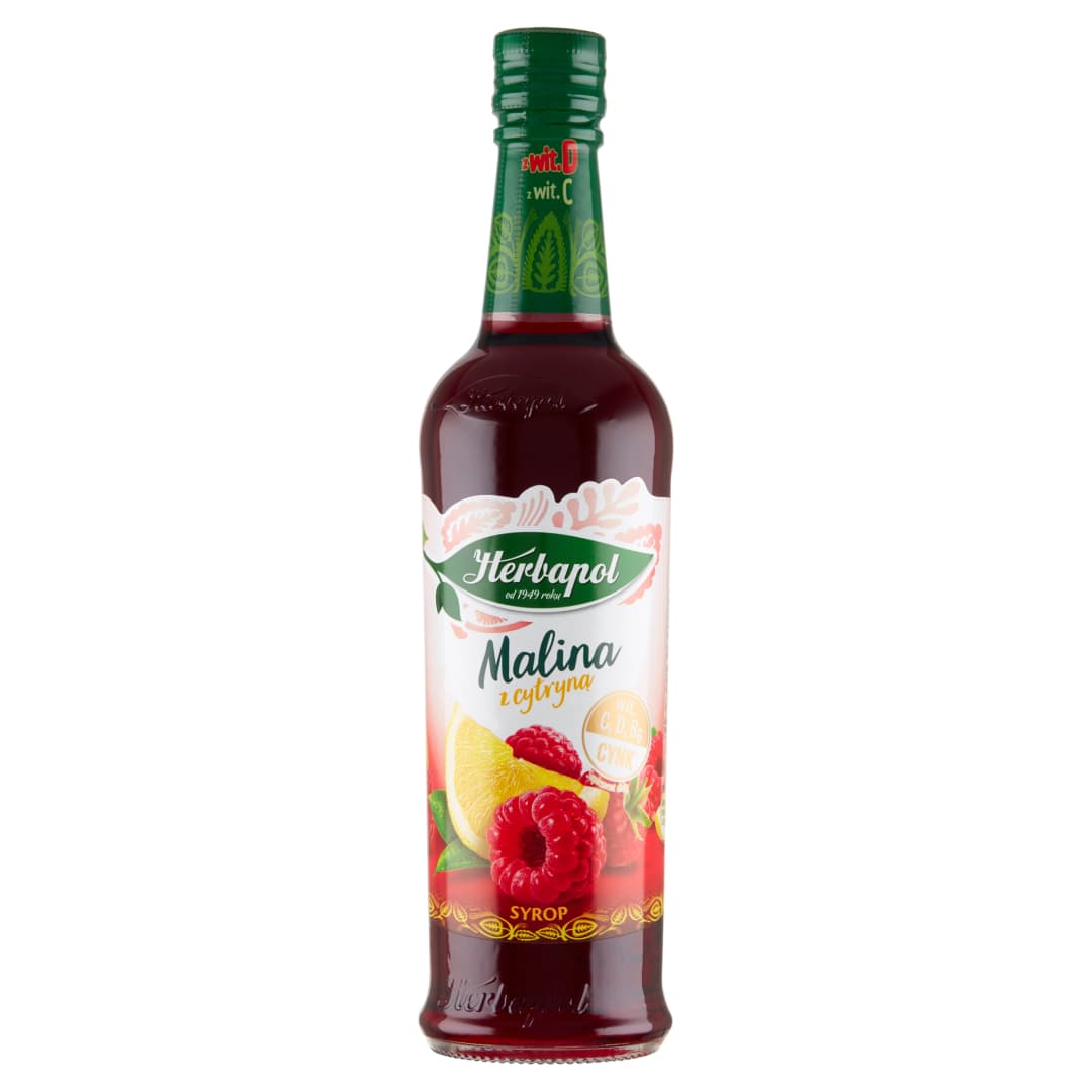 HERBAPOL OWOCOWA SPIŻARNIA Syrop o smaku malinowo-cytrynowym 420 ml