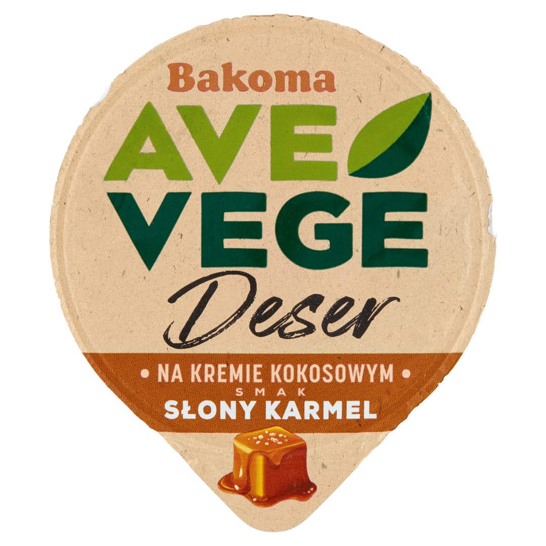 BAKOMA AVE VEGE Deser kokosowy o smaku słonego karmelu VEGE 150 g