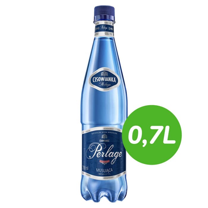CISOWIANKA PERLAGE Woda mineralna musująca 700 ml