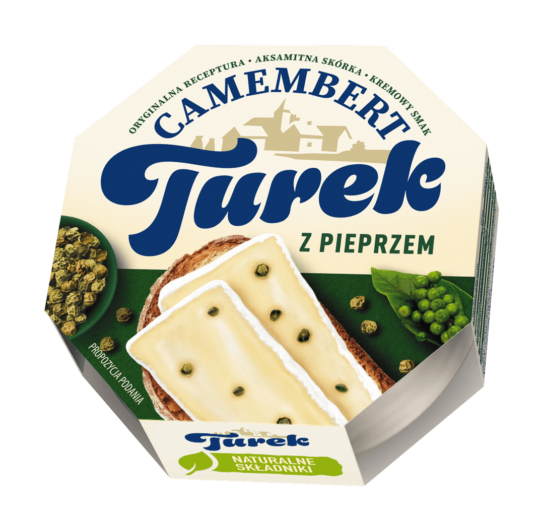 TUREK CAMEMBERT Ser pleśniowy z zielonym pieprzem 120g