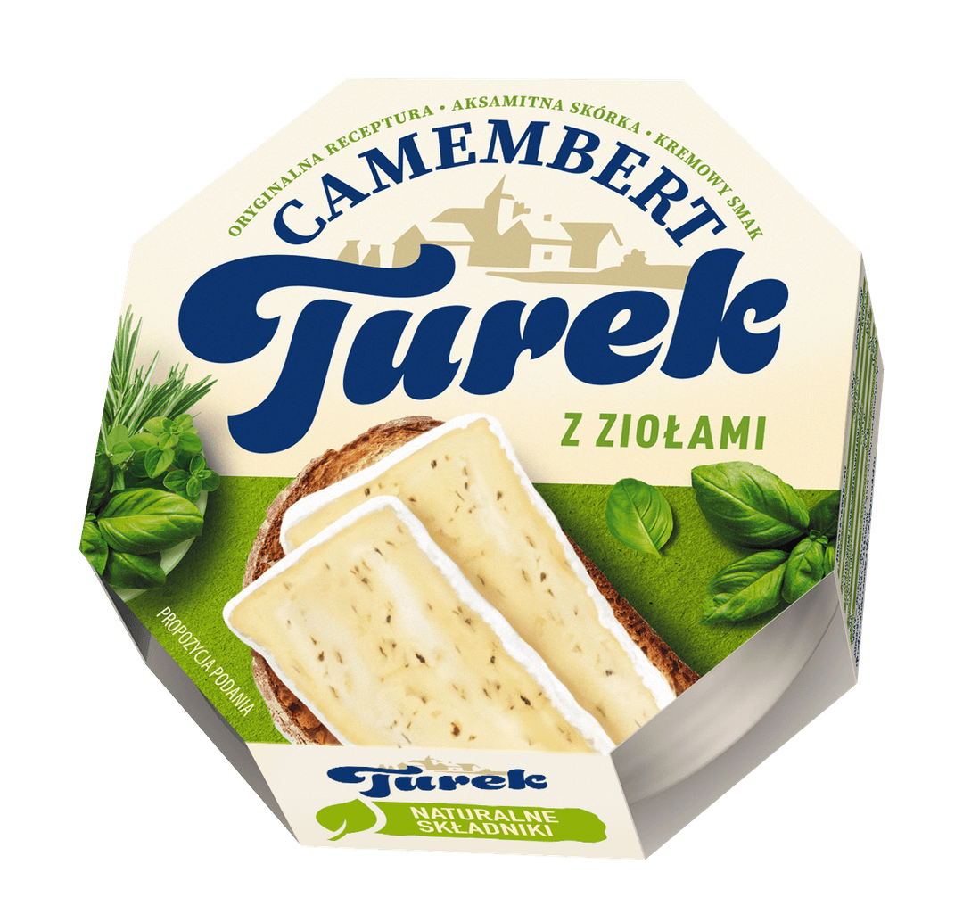 TUREK CAMEMBERT Ser pleśniowy z ziołami 120g