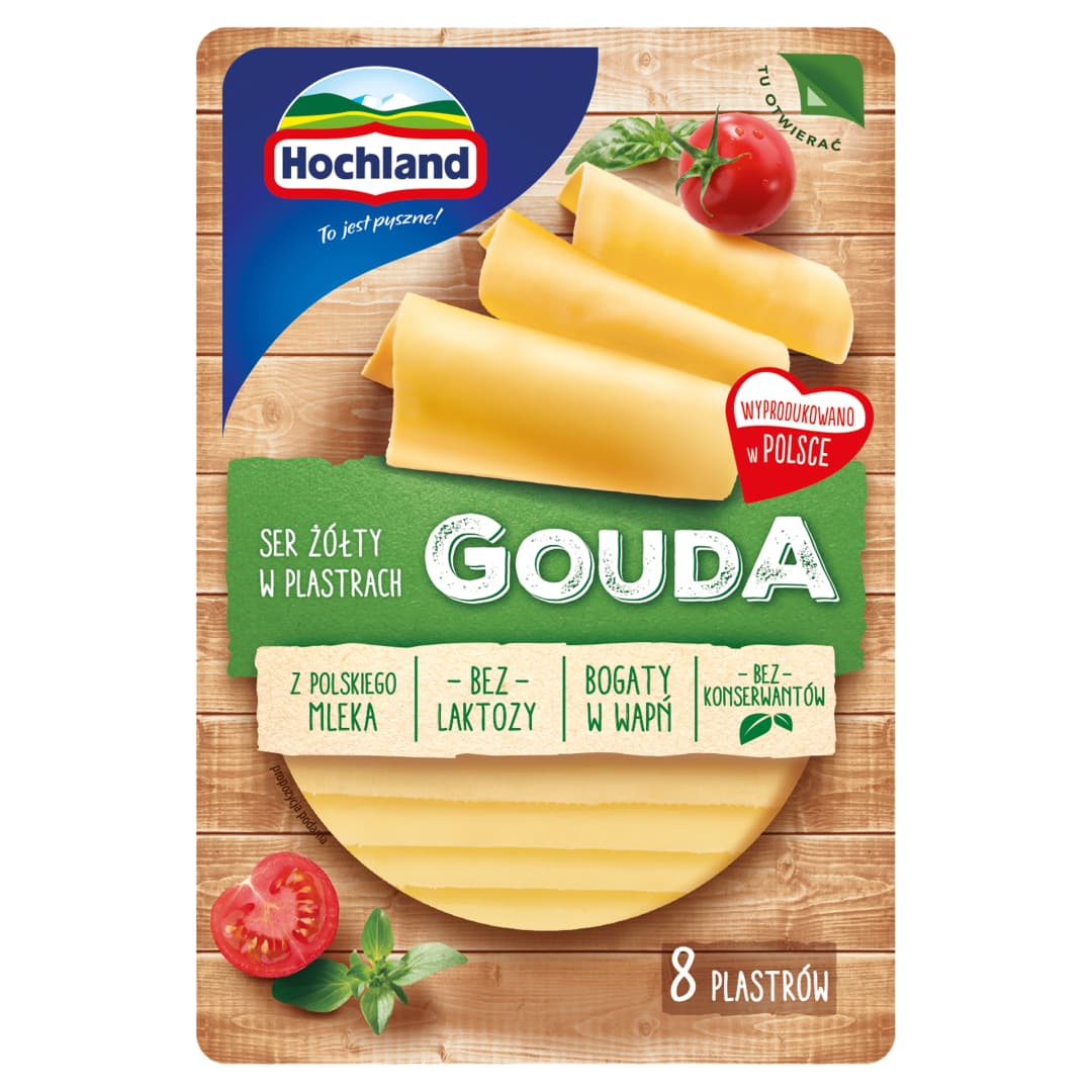 HOCHLAND Ser Gouda w plastrach 135 g