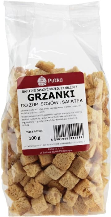 PUTKA Grzanki paczkowane 100 g