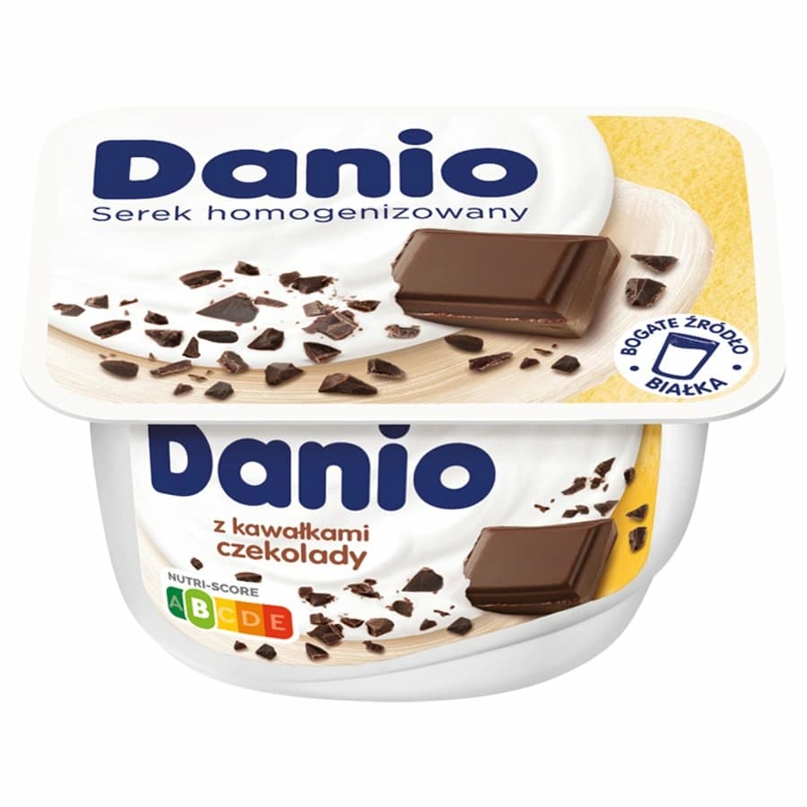 DANONE DANIO Serek homogenizowany z kawałkami czekolady 130 g