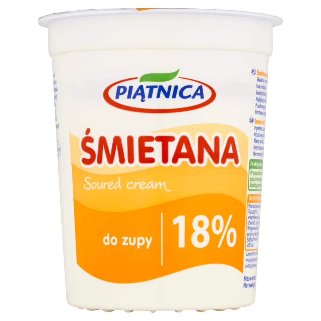 PIĄTNICA Śmietana 18% 400 g