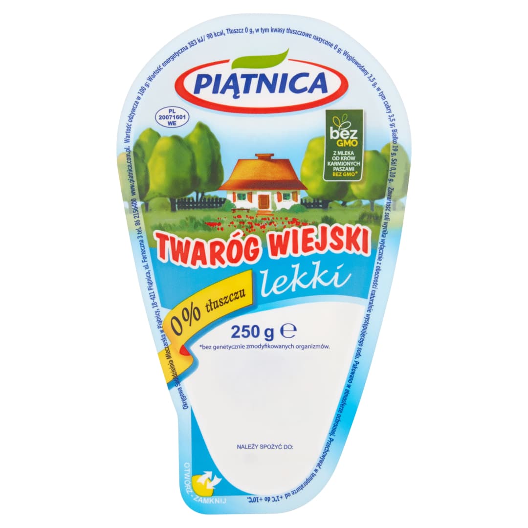 PIĄTNICA Twaróg wiejski lekki 250 g