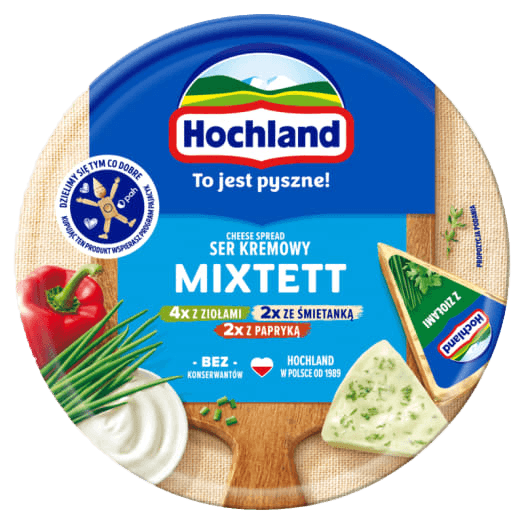 HOCHLAND Ser topiony Mixtett w trójkącikach180 g