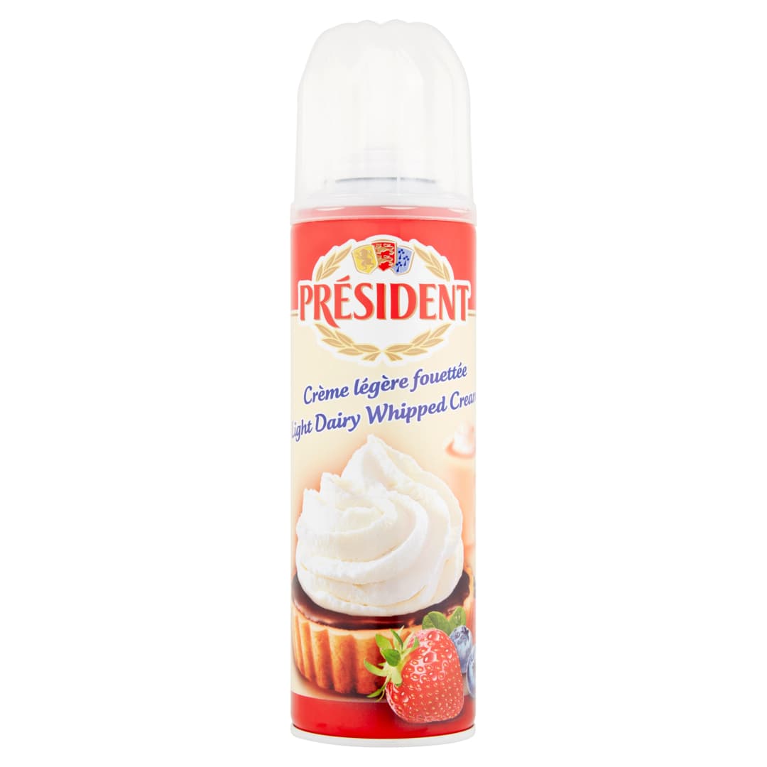 PRESIDENT Bita śmietana w sprayu o smaku waniliowym 250 g