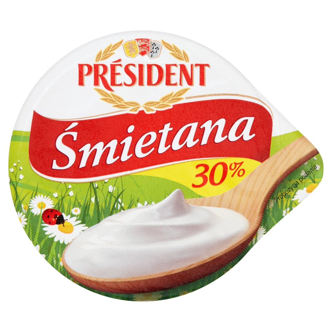 PRESIDENT Śmietana 30% 200 g