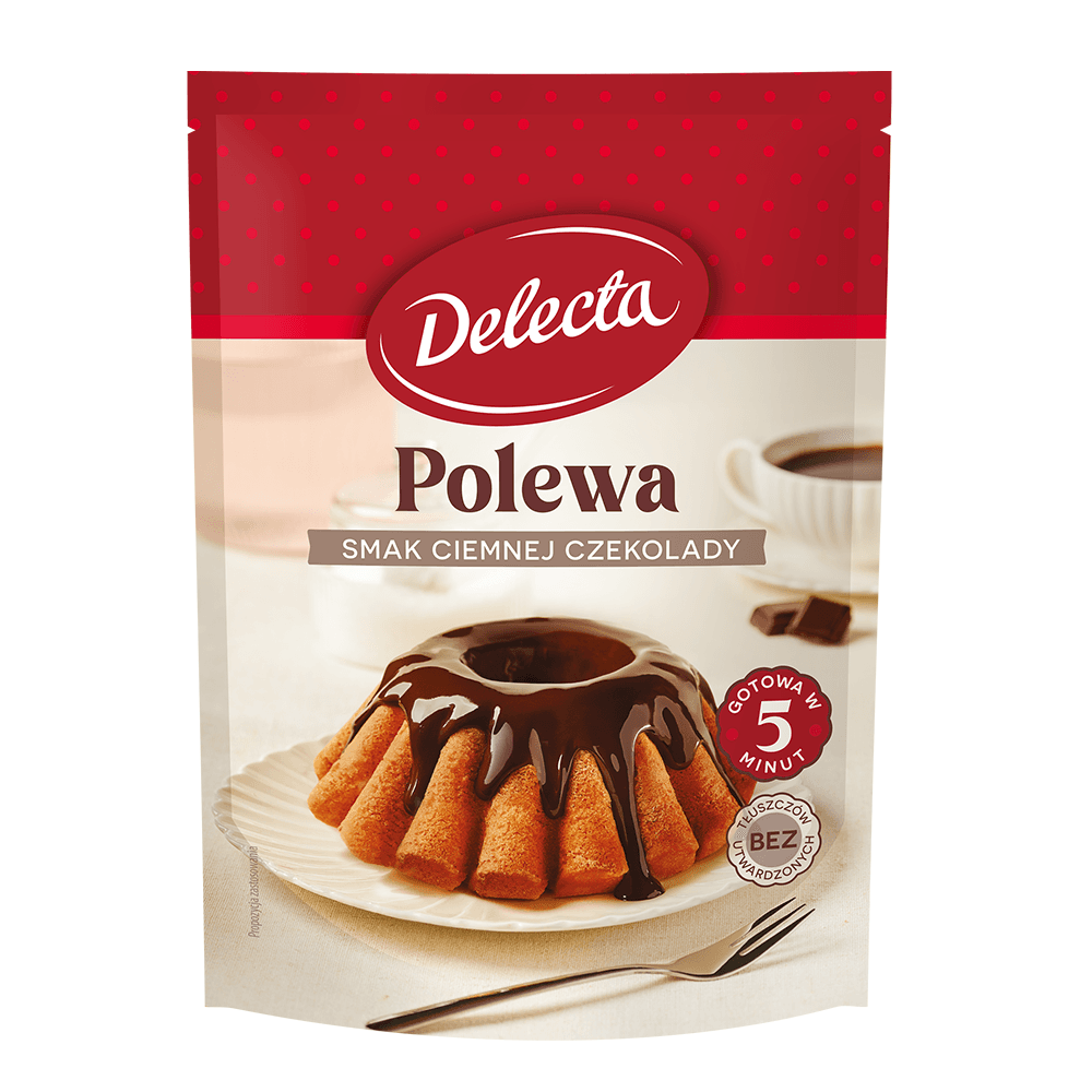 DELECTA Polewa o smaku ciemnej czekolady 100 g