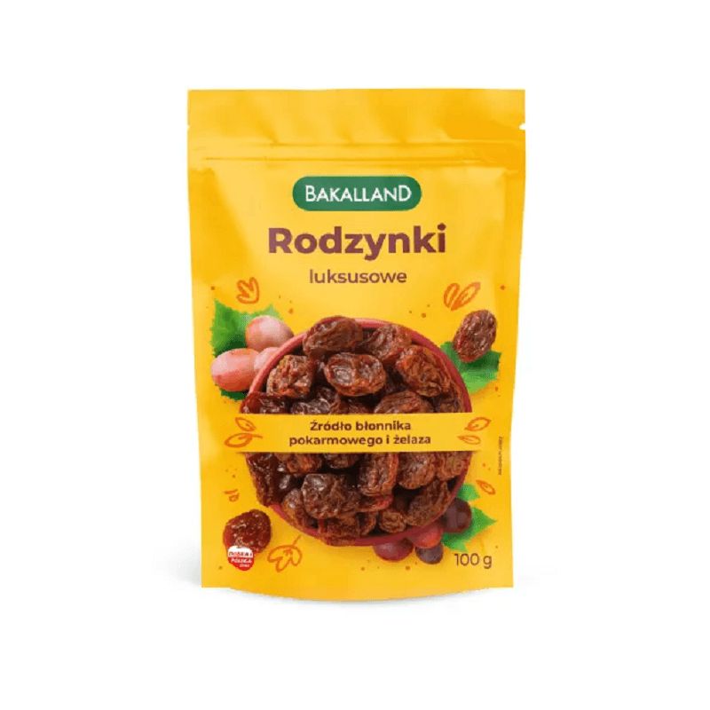 BAKALLAND Rodzynki luksusowe 100 g