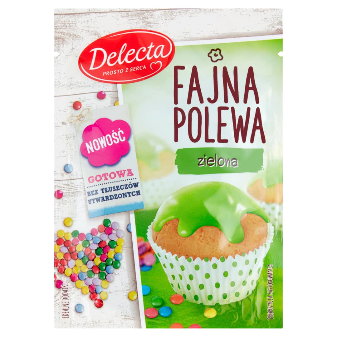 DELECTA Polewa zielona 80 g