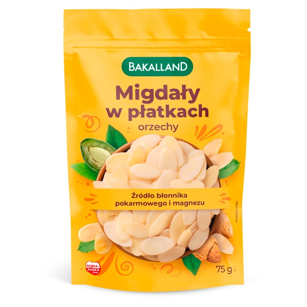 BAKALLAND Migdały w płatkach 75 g