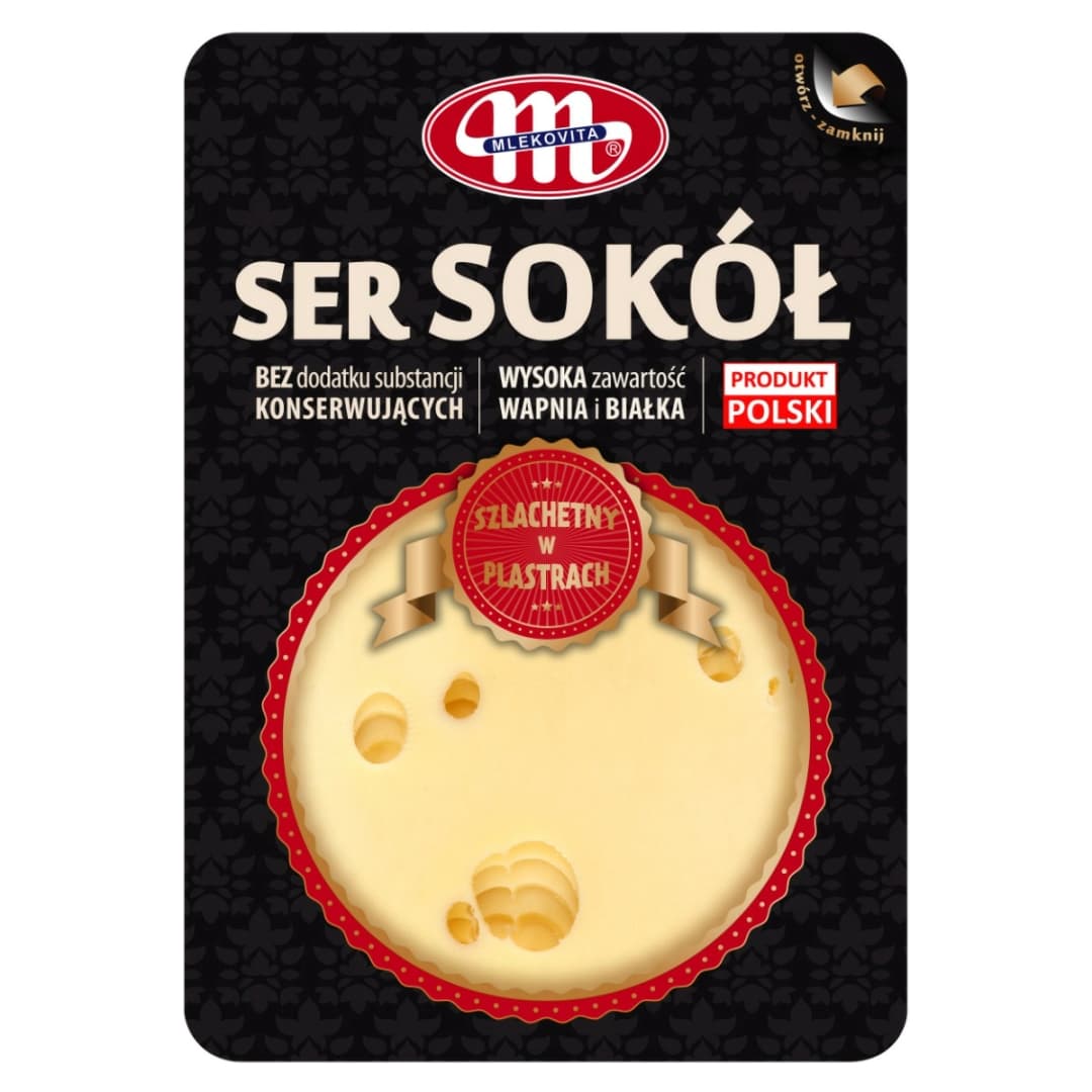 MLEKOVITA Ser Sokół w plastrach 150 g