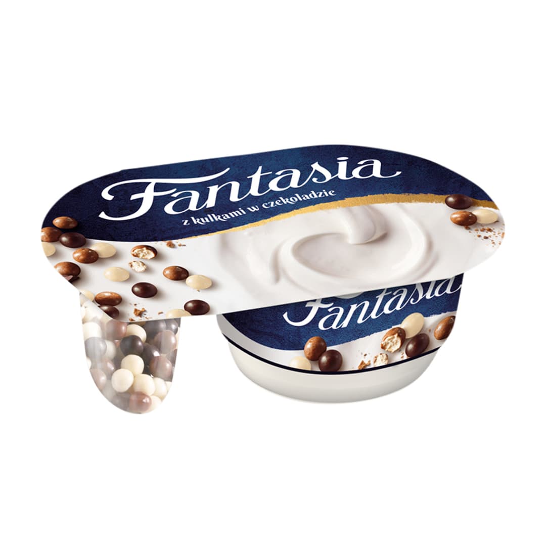 DANONE FANTASIA Jogurt z kulkami w czekoladzie 100 g