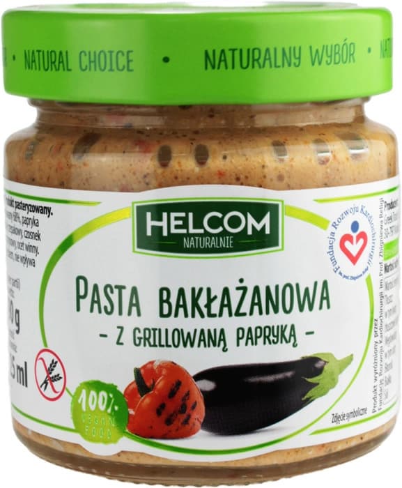 HELCOM Pasta bakłażanowa z grillowaną papryką VEGE 190 g