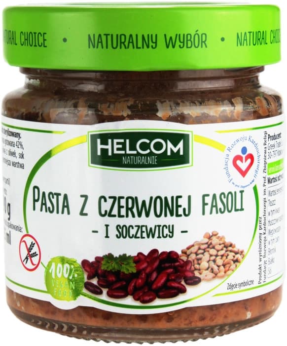 HELCOM Pasta z czerwonej fasoli i soczewicy VEGE 190 g