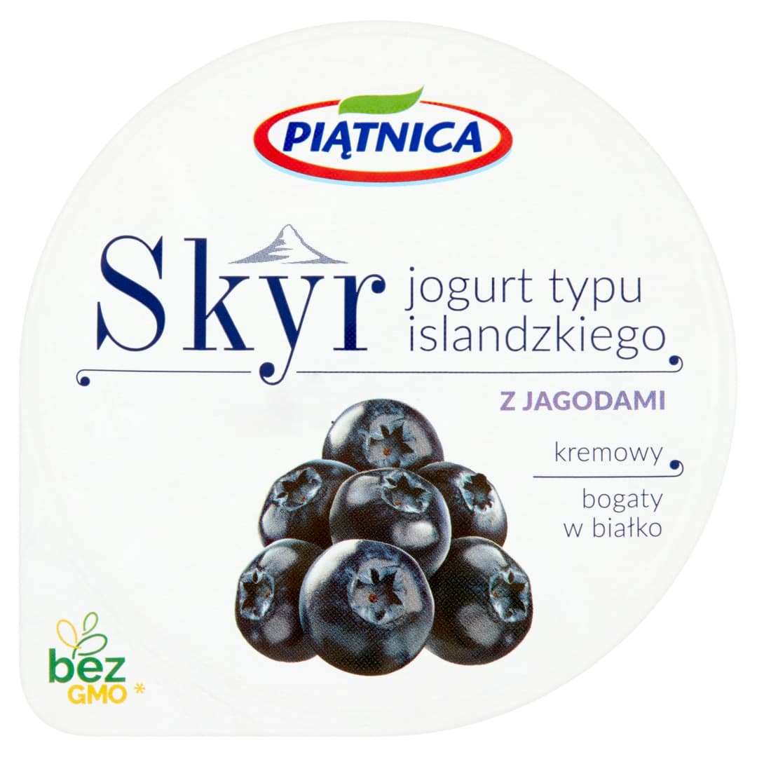 PIĄTNICA Skyr jogurt typu islandzkiego z jagodami 150 g