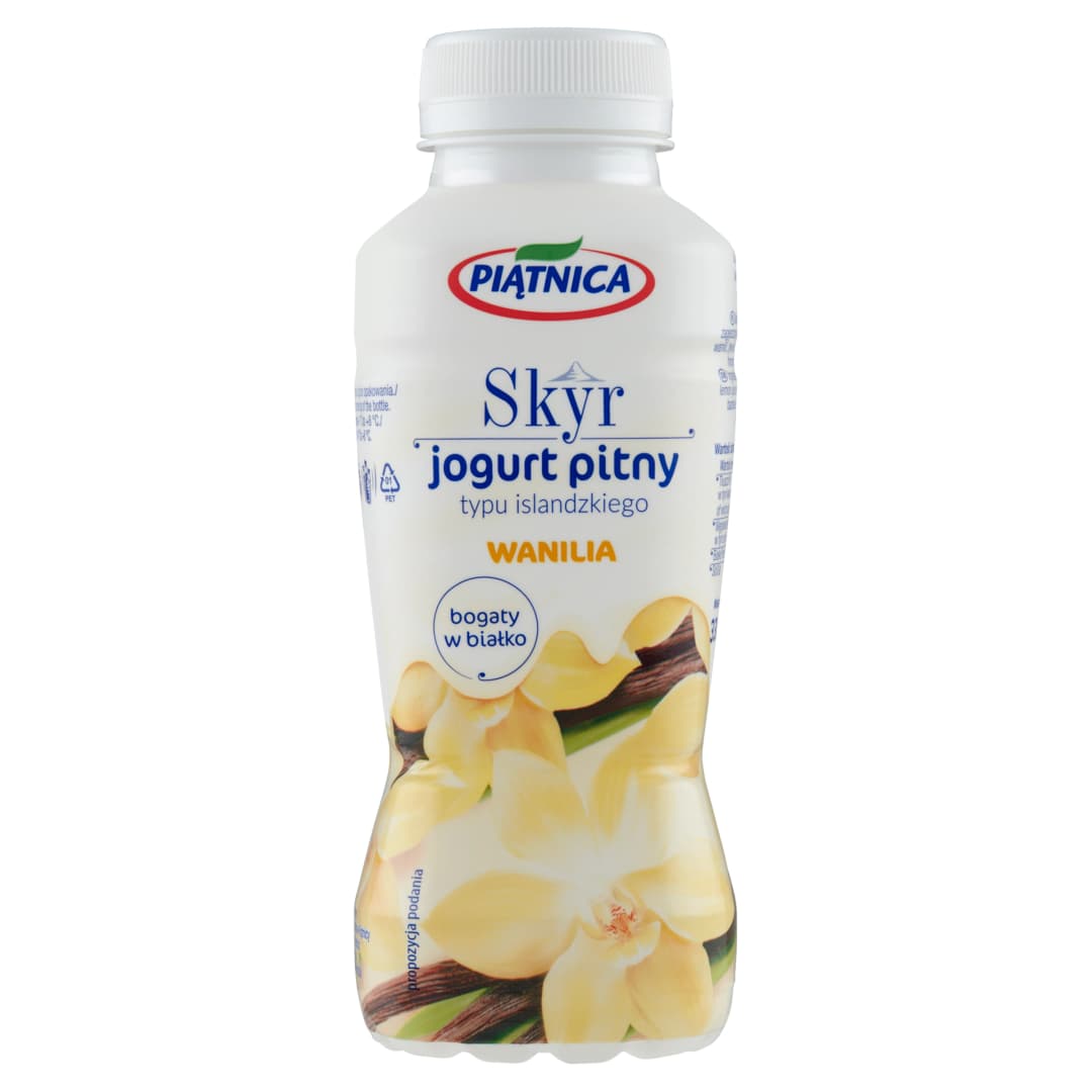 PIĄTNICA Skyr jogurt pitny typu islandzkiego waniliowy 330 ml