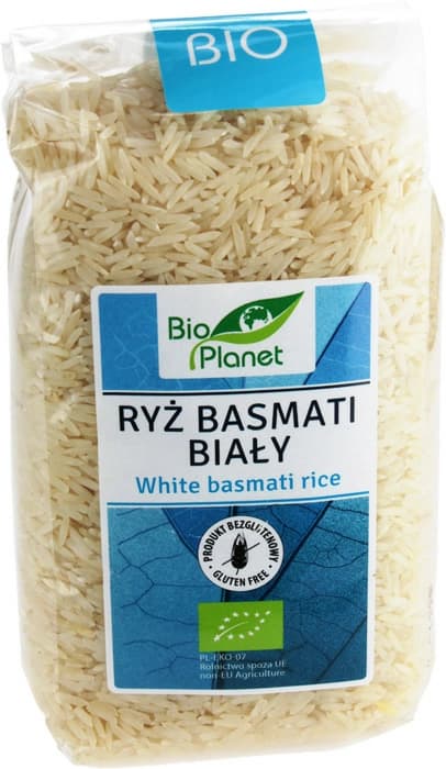 BIO PLANET Ryż Basmati biały bezglutenowy BIO 500 g