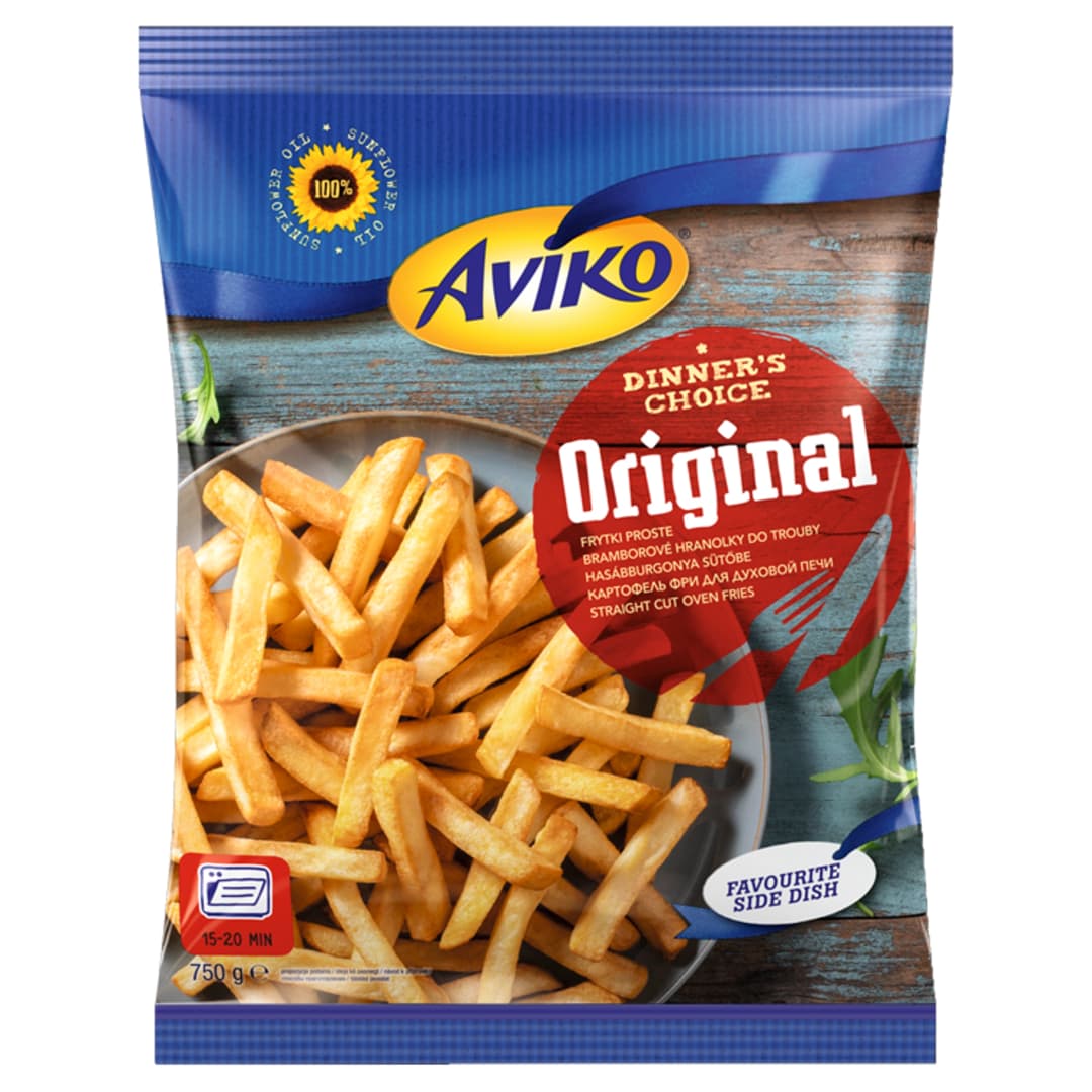 AVIKO ORIGINAL Frytki proste mrożone 750 g
