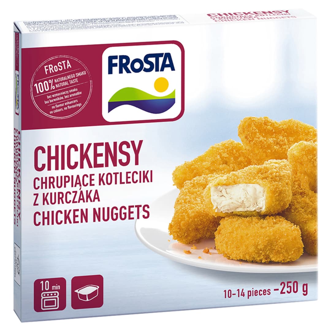 FROSTA CHICKENSY Chrupiące kotleciki z kurczaka mrożone 250 g