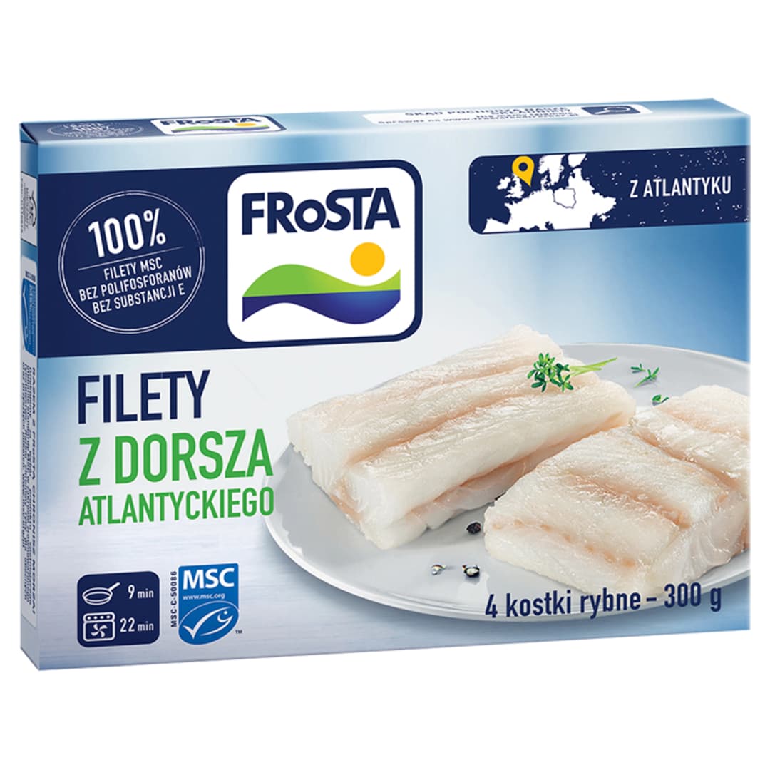 FROSTA Filety z dorsza 4 szt. mrożone 300 g